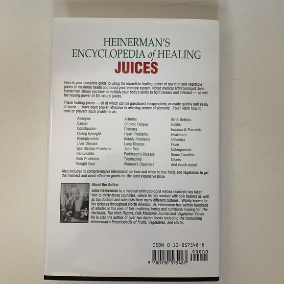 Heinerman's Encyclopedia of Healing Juices by John Heinerman (1994, Hardcover) - Picture 8 of 11